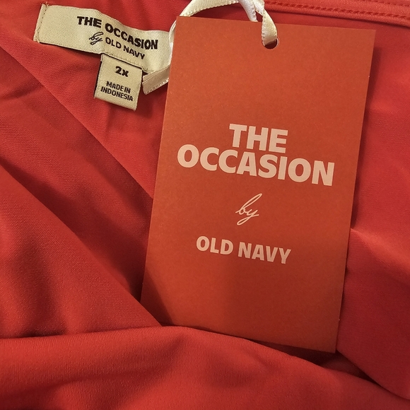 Orange The Occasion by Old Navy Women's One-Shoulder Midi Dress - Picture 6 of 7